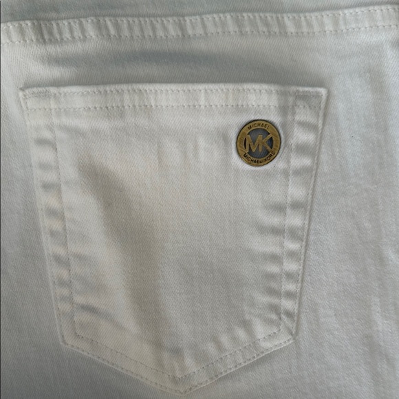 Michael Kors Women's 10 White Denim Ankle Jeans Pants - Picture 7 of 7